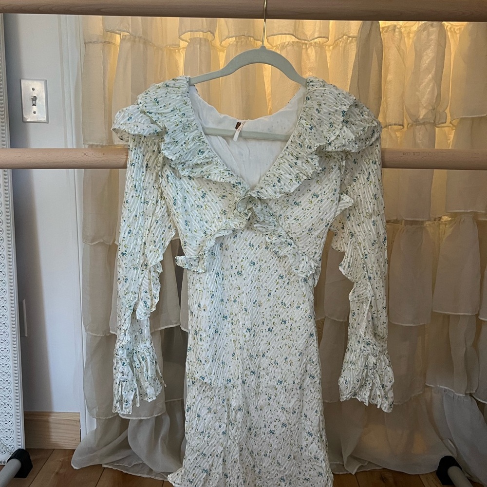 Floral Ruffle Long Sleeve Dress